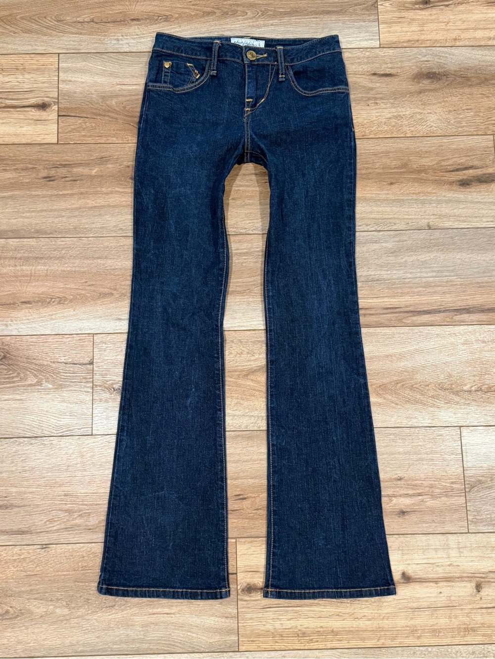 Phat Fashions Y2K Silver Label Low Rise Bootcut Jeans Dark Wash Size 3
